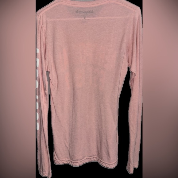Aeropostale vintage 1987 pink long sleeve ladies oversized warm tee rare mint 🆕 - Picture 3 of 10